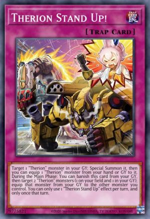 Therion Stand Up! - (Dueling Heroes Tin) - (MP23-EN101) - (Super Rare)