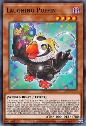 Laughing Puffin - (Dueling Heroes Tin) - (MP23-EN180) - (Super Rare)