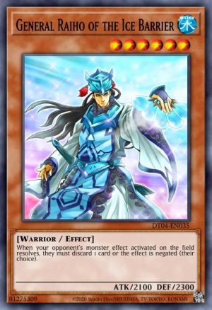 General Raiho of the Ice Barrier - (Hidden Arsenal Chapter 1) - (HAC1-EN046) - (Common)