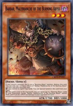 Barbar, Malebranche of the Burning Abyss - (Premium Gold Infinite Gold) - (PGL3-EN054) - (Gold Rare)