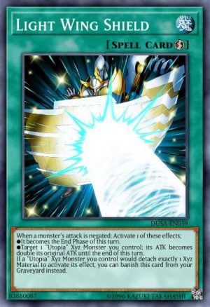 Light Wing Shield - (Duelist Saga) - (DUSA-EN039) - (Ultra Rare)