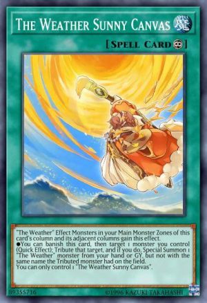 The Weather Sunny Canvas - (Spirit Warriors) - (SPWA-EN039) - (Super Rare)