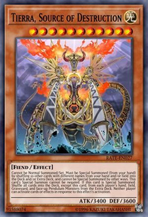 Tierra, Source of Destruction - (Raging Tempest) - (RATE-EN027) - (Super Rare)