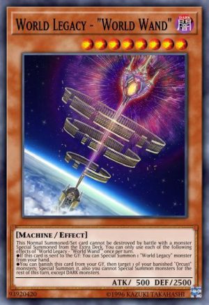 World Legacy - "World Wand" - (2019 Gold Sarcophagus Tin Mega Pack) - (MP19-EN165) - (Common)