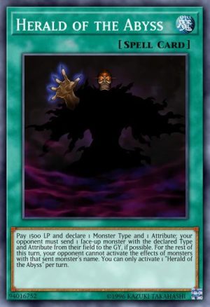 Herald of the Abyss - (2019 Gold Sarcophagus Tin Mega Pack) - (MP19-EN201) - (Ultra Rare)