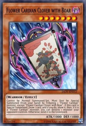 Flower Cardian Clover with Boar - (Invasion Vengeance) - (INOV-EN012) - (Common)