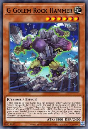 G Golem Rock Hammer - (Battles of Legend Crystal Revenge) - (BLCR-EN040) - (Ultra Rare)