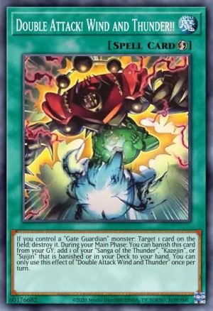 Double Attack! Wind and Thunder!! - (Maze of Memories) - (MAZE-EN008) - (Rare)