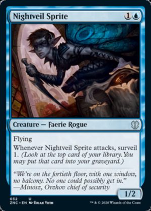 Nightveil Sprite - Zendikar Rising Commander-(032)
