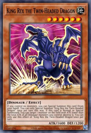 Double-Headed Dino King Rex - (Duelist Nexus) - (DUNE-EN007) - (Common)