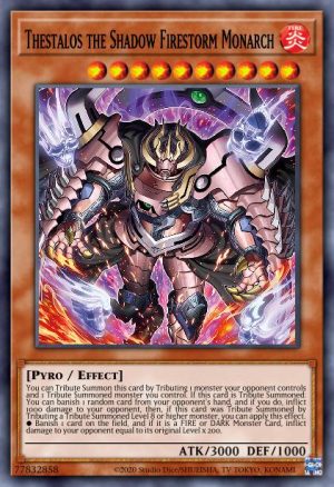 Thestalos the Shadowfire Monarch - (Duelist Nexus) - (DUNE-EN023) - (Super Rare)