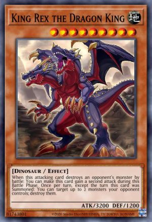 Mighty Dino King Rex - (Duelist Nexus) - (DUNE-EN008) - (Super Rare)