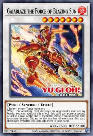 Gaia Blaze, the Force of the Sun - (Duelist Nexus) - (DUNE-EN042) - (Common)