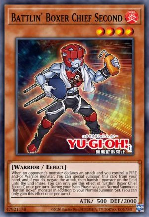 Battlin' Boxer Chief Second - (Legendary Duelists: Soulburning Volcano) - (LD10-EN033) - (Rare)