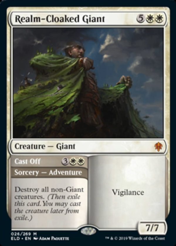 Realm-Cloaked Giant // Cast Off - Throne of Eldraine-(026)