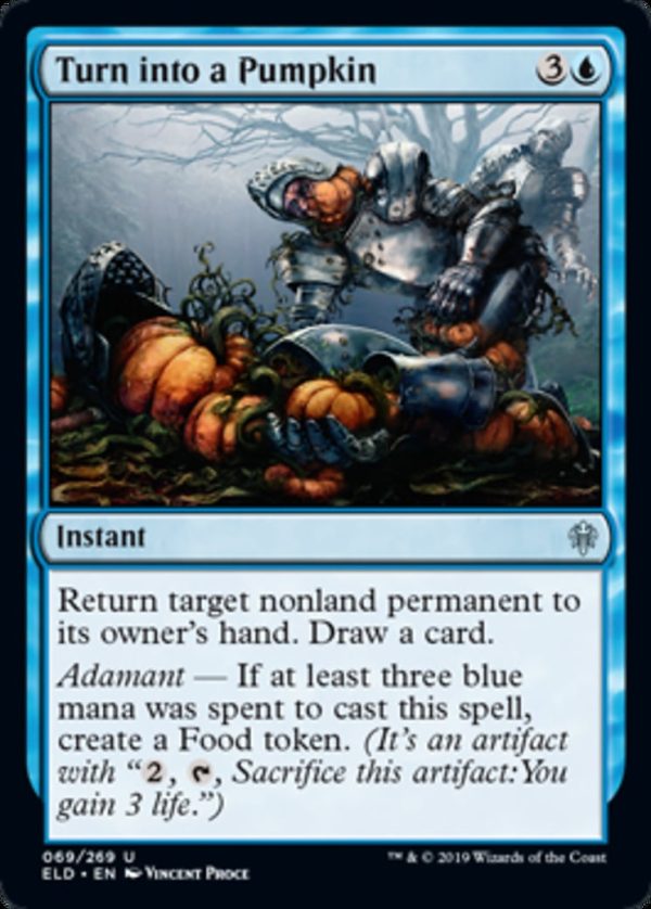 Turn into a Pumpkin - Throne of Eldraine-(069)-(Foil)