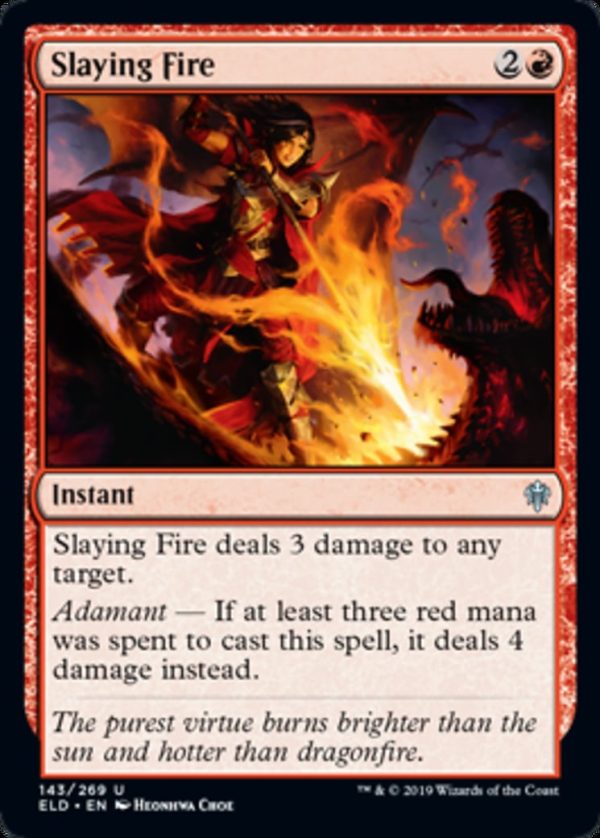 Slaying Fire - Throne of Eldraine-(143)-Foil