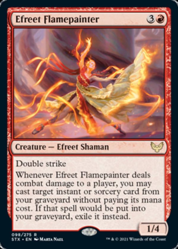 Efreet Flamepainter - Strixhaven: School of Mages-(098)