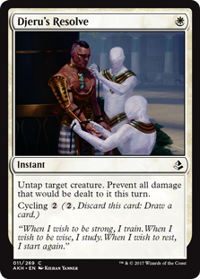 Djeru's Resolve - Amonkhet-(011)-(Foil)