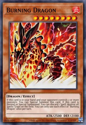 Burning Dragon - (Age of Overlord) - (AGOV-EN094) - (Super Rare)