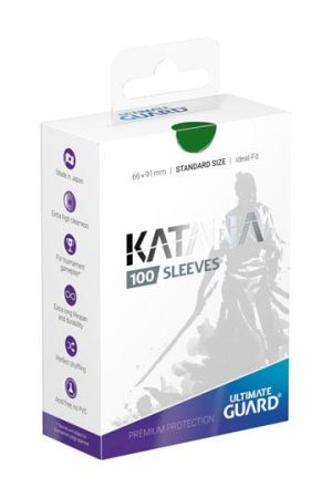 UGD Katana Sleeves Standard Size Green 100 Pack