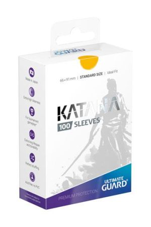 UGD Katana Sleeves Standard Size Yellow 100 Pack