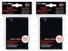 UP Small Solid Black 60 Sleeves