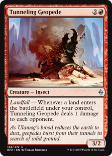 Tunneling Geopede - Battle for Zendikar-(158)-(Foil)