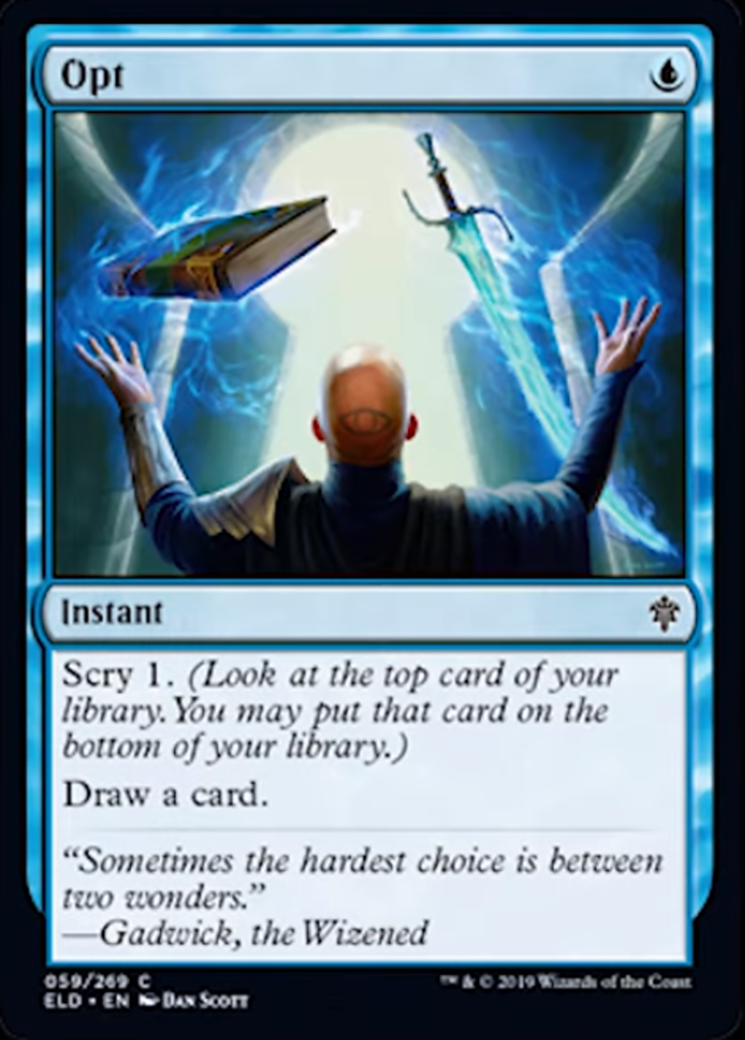 Opt - Throne of Eldraine-(059)-(Foil)