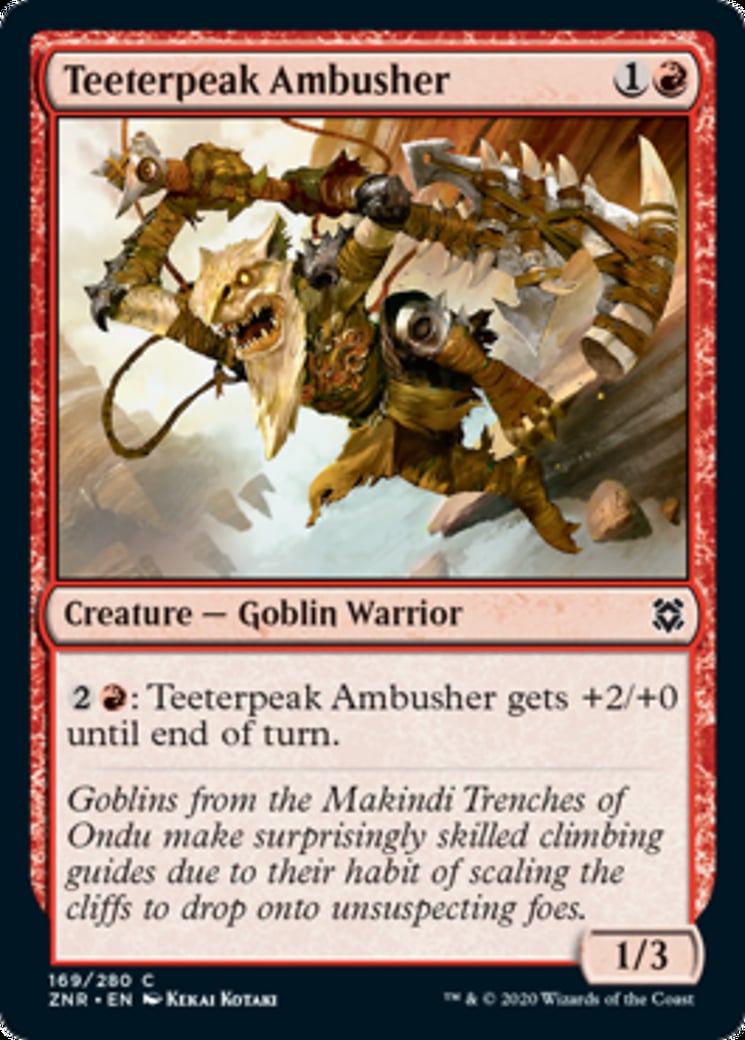 Teeterpeak Ambusher - Zendikar Rising-(169)
