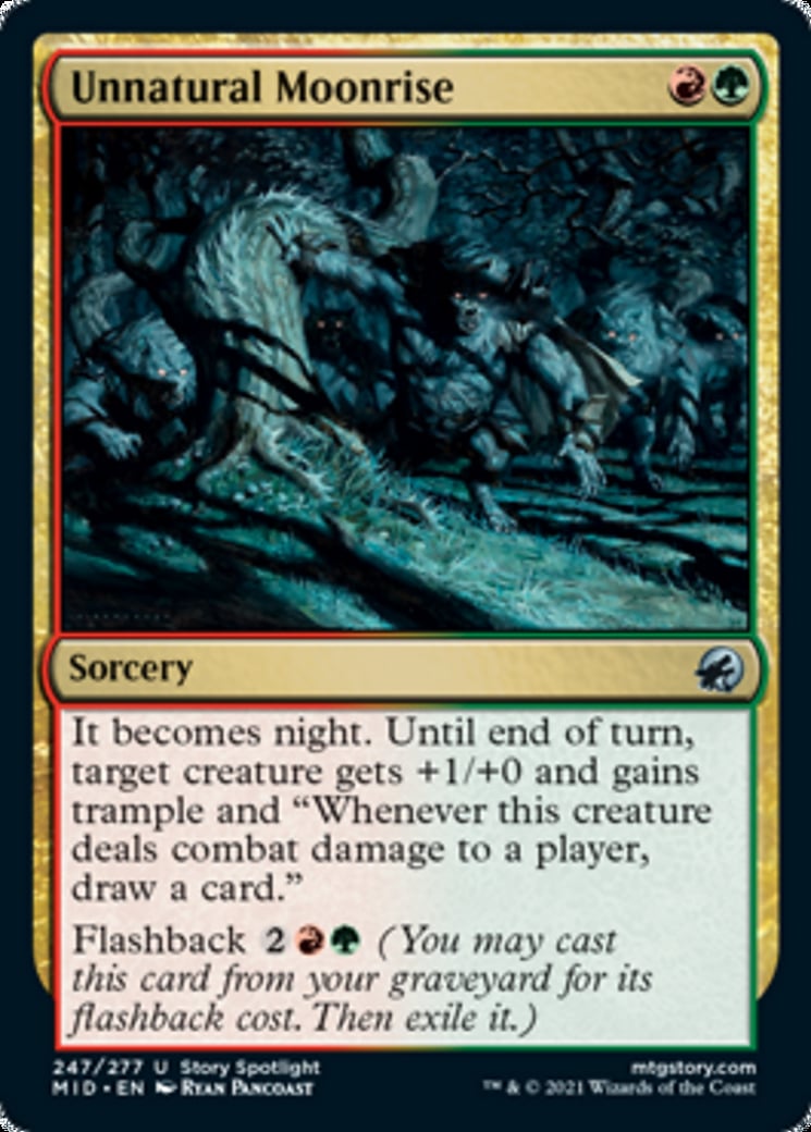 Unnatural Moonrise - Innistrad: Midnight Hunt-(247)