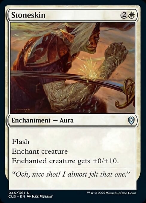 Stoneskin - Commander Legends: Battle for Baldur's Gate-(045)-Foil