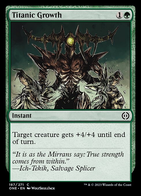 Titanic Growth - Phyrexia: All Will Be One-(187)