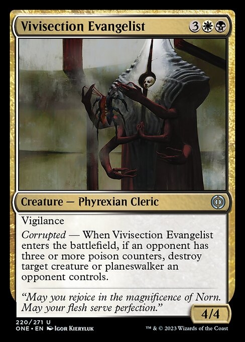 Vivisection Evangelist - Phyrexia: All Will Be One-(220)