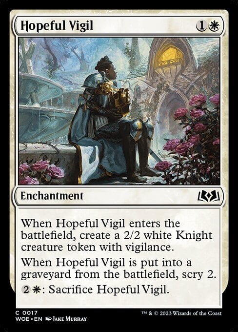 Hopeful Vigil - Wilds of Eldraine-(017)