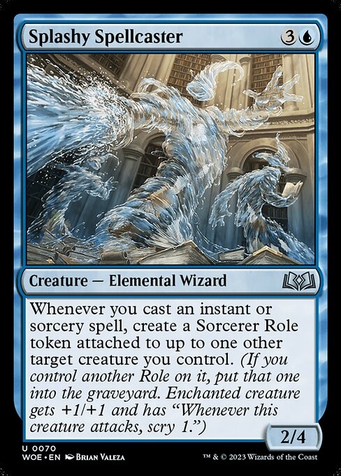 Splashy Spellcaster - Wilds of Eldraine-(070)
