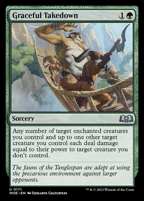 Graceful Takedown - Wilds of Eldraine-(171)
