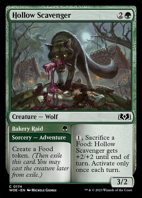 Hollow Scavenger // Bakery Raid - Wilds of Eldraine-(174)