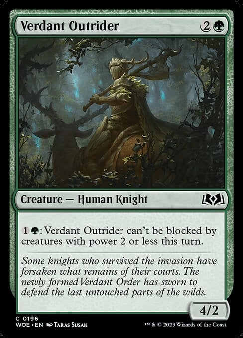 Verdant Outrider - Wilds of Eldraine-(196)