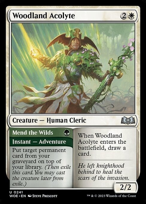 Woodland Acolyte // Mend the Wilds - Wilds of Eldraine-(241)