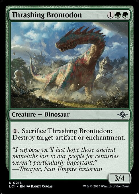 Thrashing Brontodon - The Lost Caverns of Ixalan-(216)