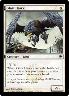 Glint Hawk - Scars of Mirrodin-(010)