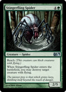 Stingerfling Spider - Magic 2012-(197)-(Foil)