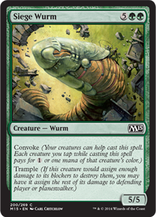 Siege Wurm - Magic 2015 Core Set-(200)