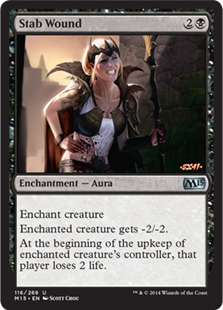 Stab Wound - Magic 2015 Core Set-(116)