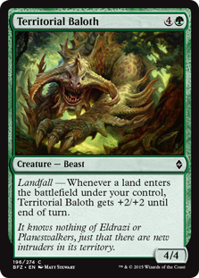 Territorial Baloth - Battle for Zendikar-(196)