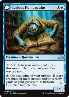 Curious Homunculus // Voracious Reader - Eldritch Moon-(054)-Foil