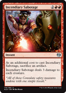 Incendiary Sabotage - Kaladesh-(119)-Foil