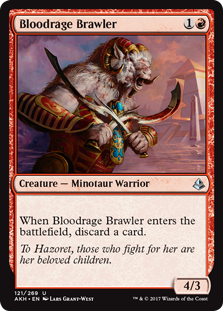Bloodrage Brawler - Amonkhet-(121)-(Foil)