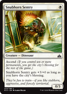Snubhorn Sentry - Rivals of Ixalan-(023)